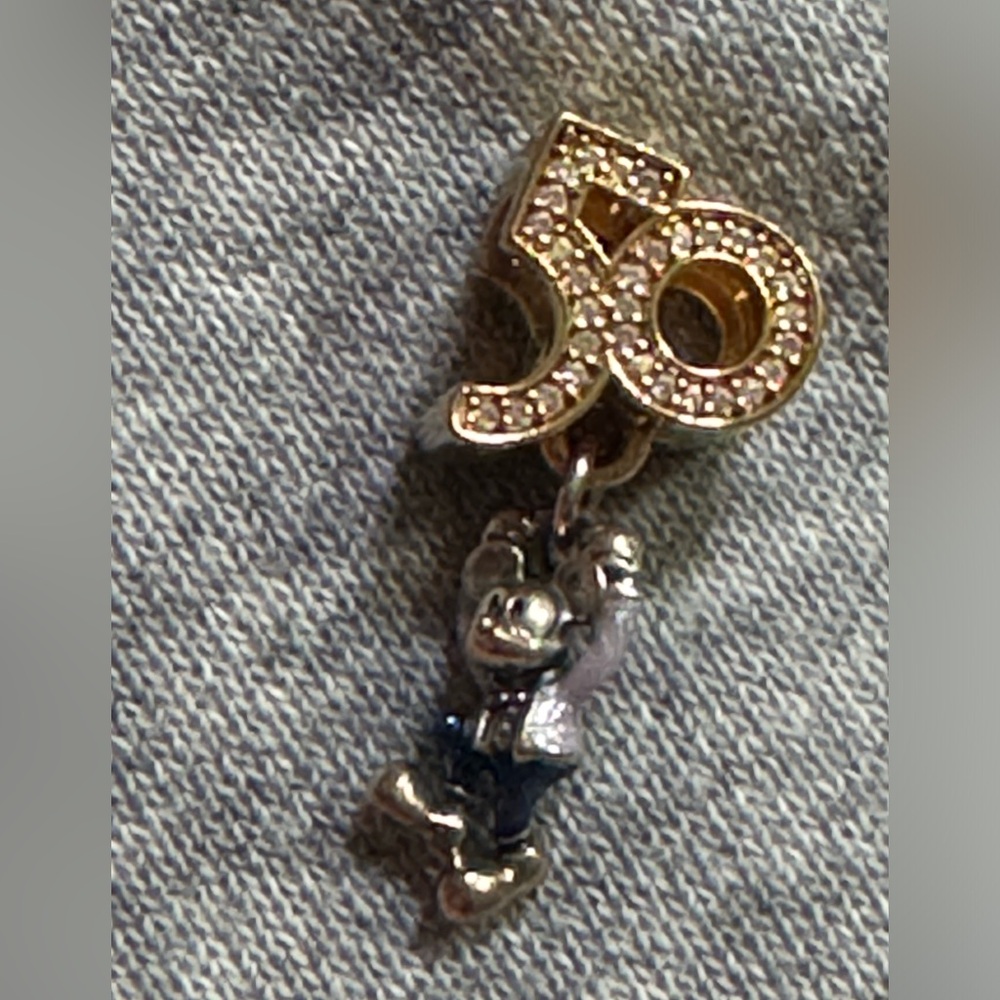 Disney Pandora 50th Anniversary Mickey Mouse Dangle Charm